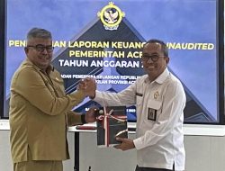 Laporan Keuangan Pemerintah Aceh Tahun 2022 Diserahkan ke BPK RI