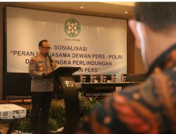 Polri dan Dewan Pers Sosialiasi Perlindungan Kemerdekaan Pers