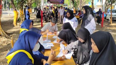 Aksi Donor SMKN 1, 2 dan 3 Banda Aceh Kumpulkan Darah 93 Kantong