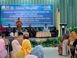 Terungkap pada Sosialisasi Dana BOS di Abdya, Ada Kepsek “Main” Sendiri