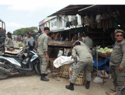 Pasar Lambaro Jadi Sasaran Penertiban Satpol PP & WH Aceh Besar