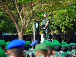 Pertama setelah Jadi Pangdam IM, Jenderal Novi Helmy Pimpin Upacara Mingguan di Lapangan Blang Padang