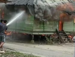 Tabung Gas Meledak Saat Buat Kue Buka Puasa, Rumah Perangkat Desa di Aceh Tamiang Musnah Terbakar