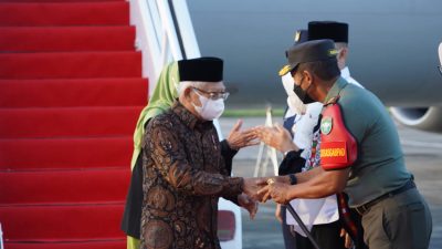 Kunker ke Aceh, Wapres RI Ma’ruf Amin Disambut Pangdam IM