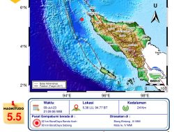 Gempa 5,5 Hentak Banda Aceh