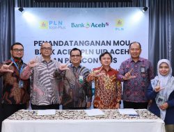 Bank Aceh, PLN dan PLN Icon Plus Teken MoU Perluasan Akses Layanan