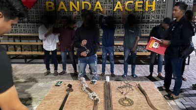 Tim Rimueng Polresta Banda Aceh Ringkus Gangster IKAO