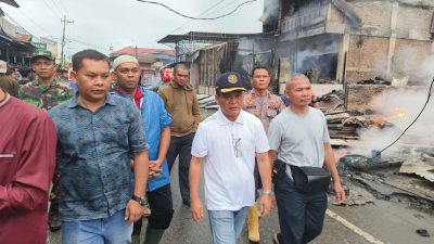 Kebakaran Besar Hanguskan 55 Ruko di Sinabang