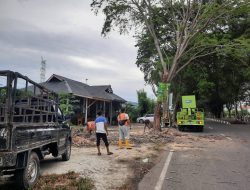 DLH Aceh Besar Bersihkan Kawasan Blang Bintang, Jelang Kedatangan Wapres