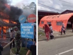 Kebakaran Terjadi Lagi di Sinabang, 9 Unit Ruko Hangus, Tiga Orang Terluka