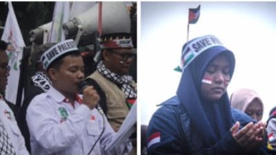 Demo di Banda Aceh Serukan Pemerintah Boikot Produk Israel