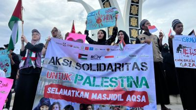 RQV Motori Aksi Bela Palestina di Banda Aceh: Selamatkan Masjidil Aqsa!