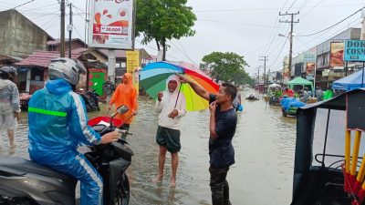 Hujan Dua Hari, Aceh Utara dan Lhokseumawe Banjir, Tanggul Krueng Peutoe Jebol