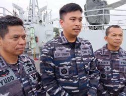 KRI Bontang -907 Halau Kapal Mencurigakan di Perairan Sabang