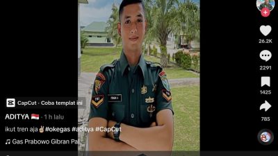 Kodam IM Investigasi Akun TikTok Atas Nama Anggota TNI Menggunakan Backsound Lagu Sory Ye