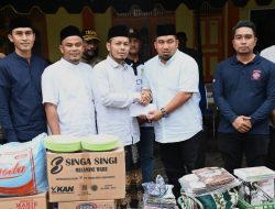 Pj Bupati Aceh Besar Serahkan Bantuan Masa Panik untuk Dayah Babul Maghfirah