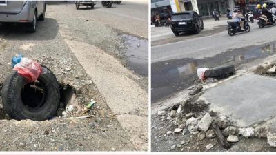 Akhirnya Lubang Jalan Ulee Kareng Diperbaiki, Terima Kasih Pak Wali