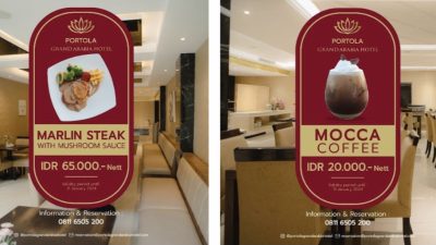 Portola Grand Arabia Hotel Menawarkan Berbagai Promo Makanan dan Minuman Terbaik