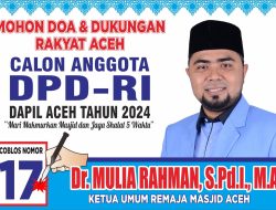 Dr. Mulia Rahman, S.Pd.I, MA, Tokoh Muda Aceh Siap Mengemban Amanah di DPD RI