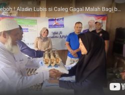 Ini Baru Caleg Sejati, Bagi-bagi Sembako setelah Gagal Dapat Kursi