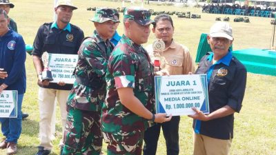 Wartawan Media Online Portalnusa Raih Juara I Lomba Karya Jurnalistik TMMD 2024