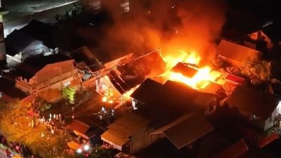 Tiga Rumah Terbakar di Ujong Drien Meureubo