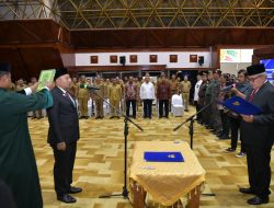 Lantik Kepala BPKA, Ini Dua Pesan Penting Penjabat Gubernur Aceh