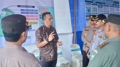 Bersama Dandim dan Kapolres, Pj Wali Kota Sababg Tinjau Pos Pengamanan Lebaran