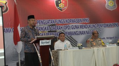 Asisten III Buka Kegiatan Pembinaan Peningkatan Kemampuan PPNS