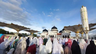 Ini 74 Lokasi Shalat Ied di Banda Aceh, Termasuk di Masjid Raya Baiturrahman