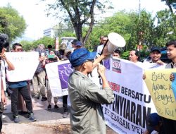 Wartawan Aceh Demo Tolak Revisi UU Penyiaran