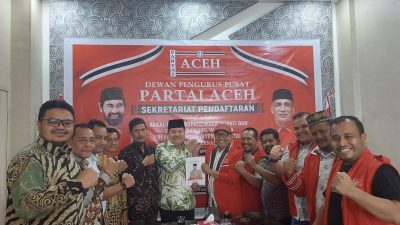 Maju sebagai Calon Bupati Nagan Raya, Sekretaris Tim Kampanye Prabowo-Gibran Mendaftar ke Partai Aceh