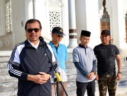 Sambut PON, ASN Pemerintah Aceh Gotong Royong Massal di Masjid Raya Baiturrahman dan Kuburan Syuhada Tsunami