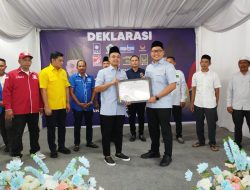 Delapan Partai Koalisi Deklarasi Jeffry-Haikal Paslon Wali Kota/Wakil Wali Kota Langsa