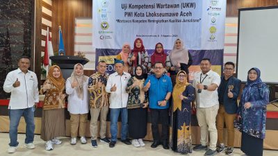 UKW di Lhokseumawe, 21 Wartawan Berjuang Meraih Status Kompeten