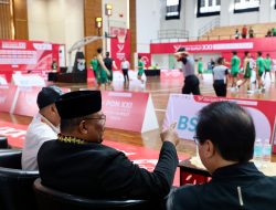 Pj Gubernur Safrizal Saksikan Laga Basket Jawa Tengah vs Jawa Timur Harapan Bangsa