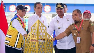 Presiden Jokowi Resmikan Tol Sibanceh