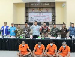 Polres Langsa Musnahkan 1,5 Kg Sabu