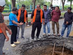 Pipa Produksi Tirta Daroy Bocor, Suplai Air Terganggu