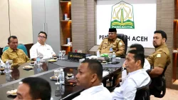 Pj Gubernur Aceh Ikuti Rapat Virtual Dengan Mendagri