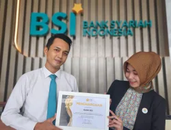 USK Ganjar BSI dengan Penghargaan Mitra Perbankan Terbaik