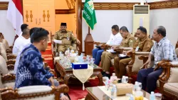 Terkait HUT dan Rakernas, SPS Aceh Audiensi dengan Pj Gubernur