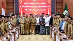 Wakili Wagub, Plt Sekda Aceh Lepas Tim Safari Ramadhan