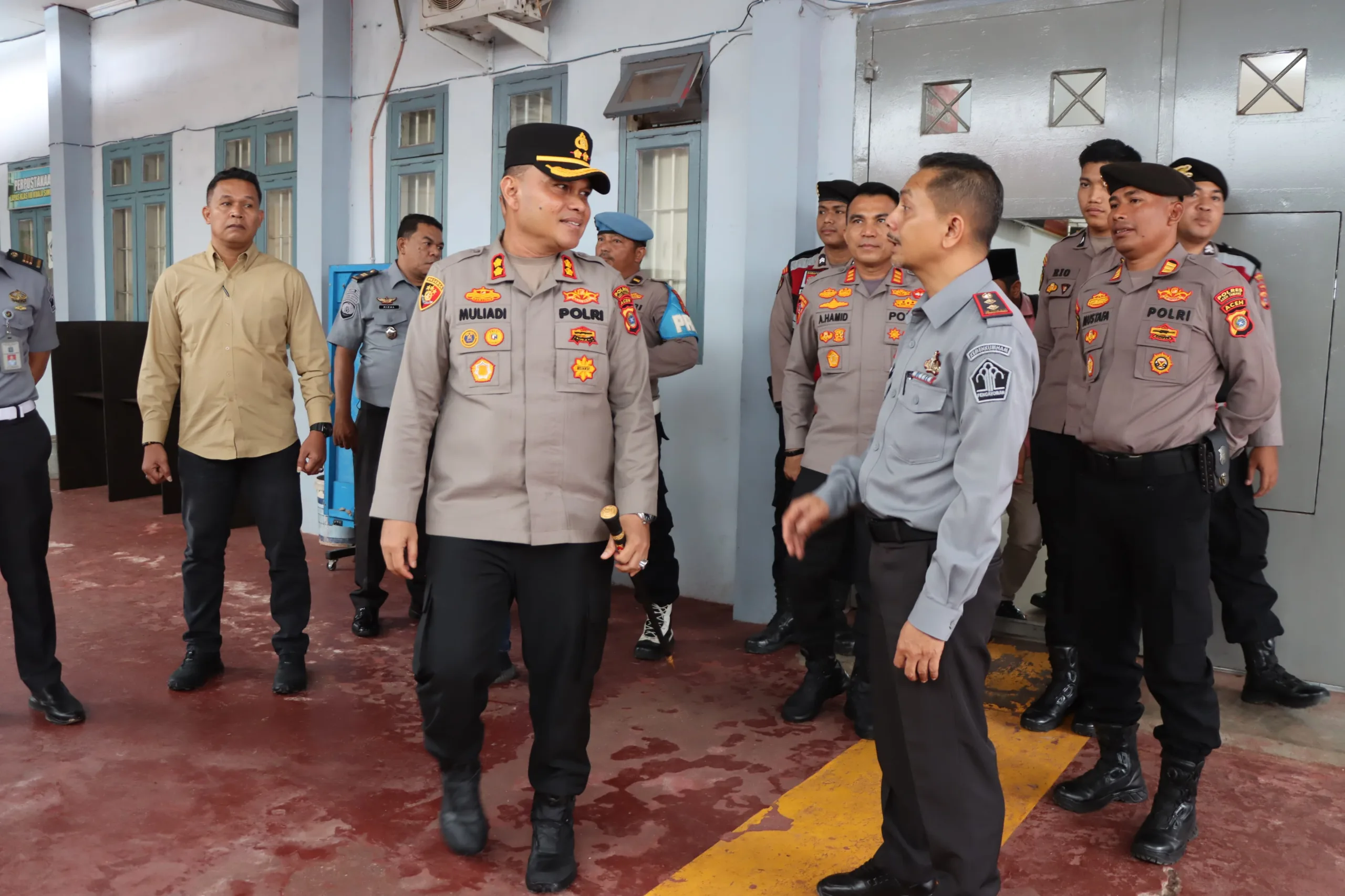 Kapolres Aceh Tamiang Tinjau Lapas Kelas IIB Kuala Simpang • PORTALNUSA